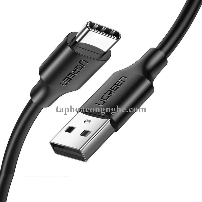 Ugreen 60115 0.5M màu đen Dây USB 2.0 sang USB Type-C US288 30060115